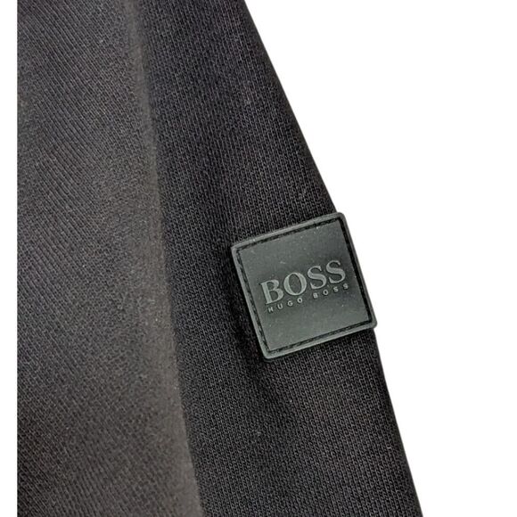 Boss Hugo Boss Men's M Black Mixed Media Hybrid Hooded Jacket - Picture 6 of 9